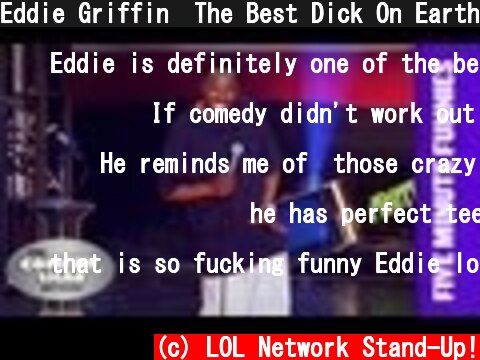 Eddie Griffin⎢The Best Dick On Earth!⎢Shaq's Five Minute Funnies⎢Comedy Shaq  (c) LOL Network Stand-Up!