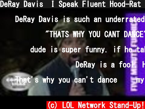 DeRay Davis⎢I Speak Fluent Hood-Rat⎢Shaq's Five Minute Funnies⎢Comedy Shaq  (c) LOL Network Stand-Up!