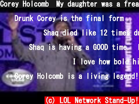 Corey Holcomb⎢My daughter was a freak at 3 months old⎢Shaq's Five Minute Funnies⎢Comedy Shaq  (c) LOL Network Stand-Up!