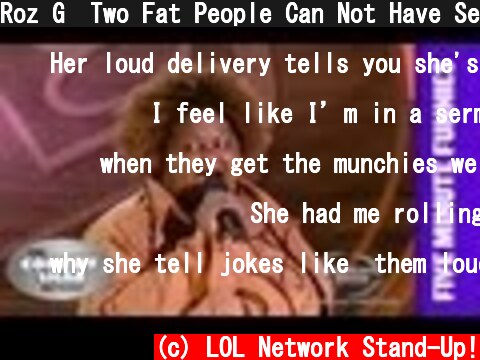 Roz G⎢Two Fat People Can Not Have Sex Together⎢Shaq's Five Minute Funnies⎢Comedy Shaq  (c) LOL Network Stand-Up!