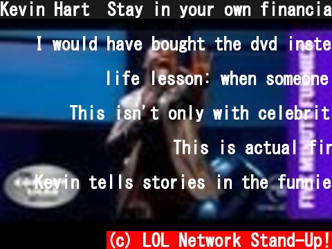 Kevin Hart⎢Stay in your own financial lane!⎢Shaq's Five Minute Funnies⎢Comedy Shaq  (c) LOL Network Stand-Up!