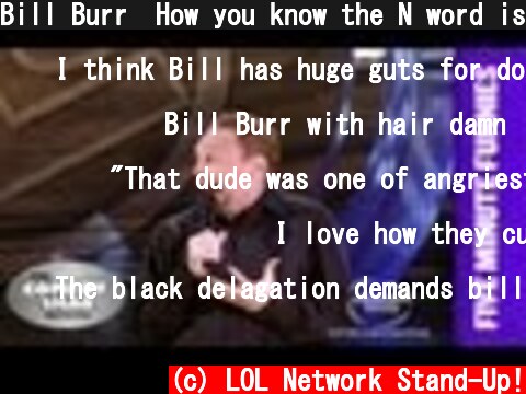 Bill Burr⎢How you know the N word is coming⎢Shaq's Five Minute Funnies⎢Comedy Shaq  (c) LOL Network Stand-Up!