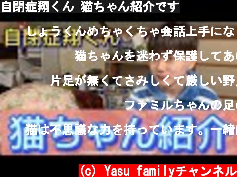 自閉症翔くん 猫ちゃん紹介です  (c) Yasu familyチャンネル